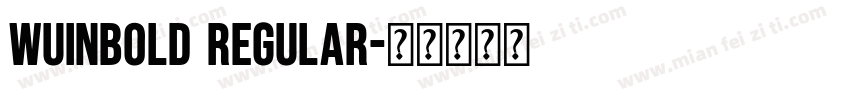 Wuinbold Regular字体转换